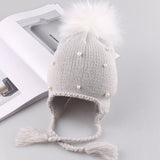 Beanies caps Child Crochet Winter Warm Knit Hats