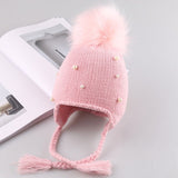 Beanies caps Child Crochet Winter Warm Knit Hats