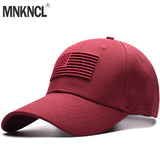 Cotton Outdoor Baseball Cap Raised Flag Embroidery Snapback Fashion Sports Hat