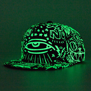 Night glowing patterned hat