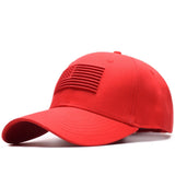 Cotton Outdoor Baseball Cap Raised Flag Embroidery Snapback Fashion Sports Hat