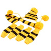 Lovely Dog Hat Winter Warm Knitted Striped Caps
