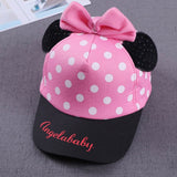 Cute Dot Cartoon Big Bow Baby Cap Hat