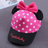 Cute Dot Cartoon Big Bow Baby Cap Hat