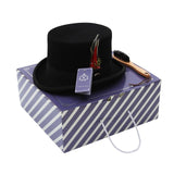 Tall Feather Cylinder Hat Top Hat