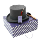 Tall Feather Cylinder Hat Top Hat