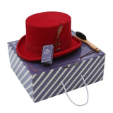 Tall Feather Cylinder Hat Top Hat