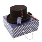 Tall Feather Cylinder Hat Top Hat