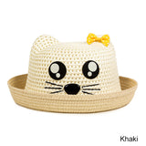 REAKIDS Straw Hats Kids Summer Cap Beach Panama Caps